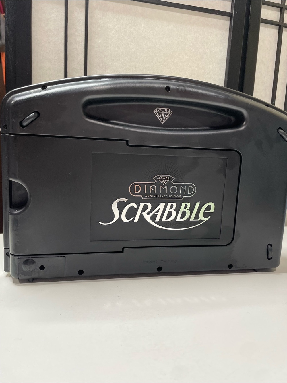 Scrabble Diamond Anniversary Edition Turntable Travel Case. Black. 100% Complete